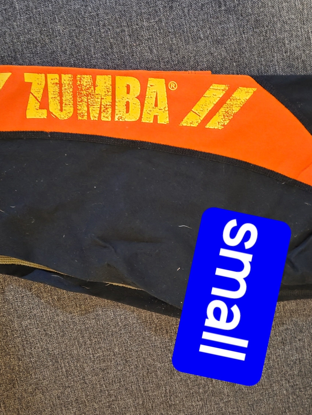 Zumba Fitness Men’s Black and Orange Athletic Shorts